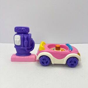 VTech Pink Car and Purple Gas Pump Go Go Smart Friends Toy Set Vehicle Play